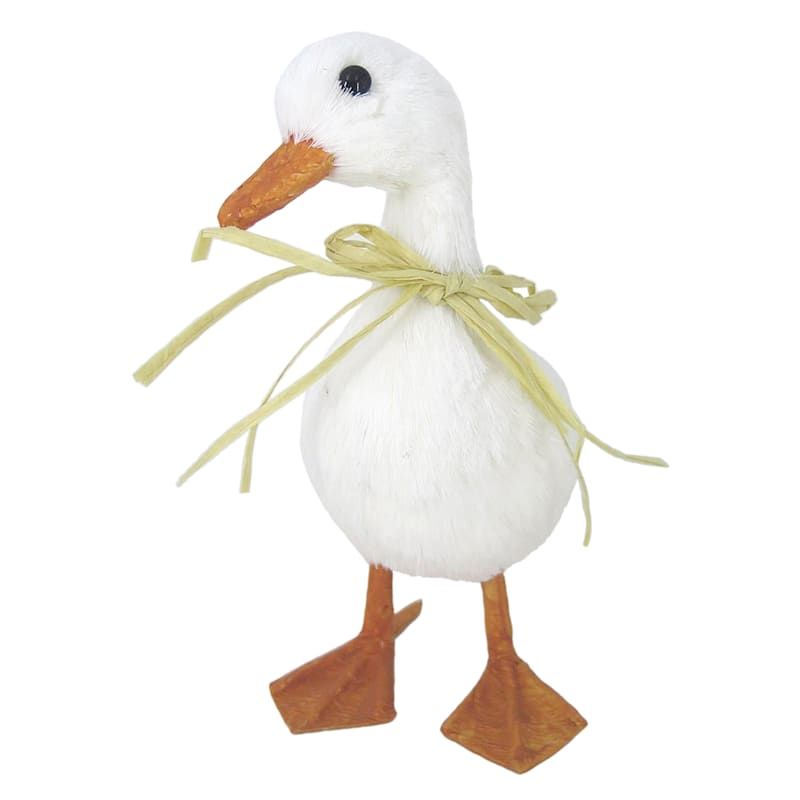 WHITE SISAL EASTER DUCK