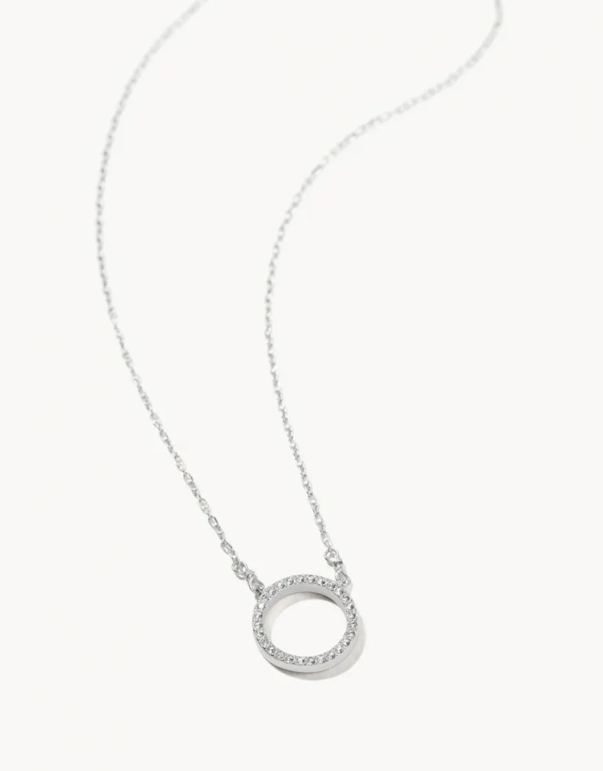 SILVER ETERNITY NECKLACE