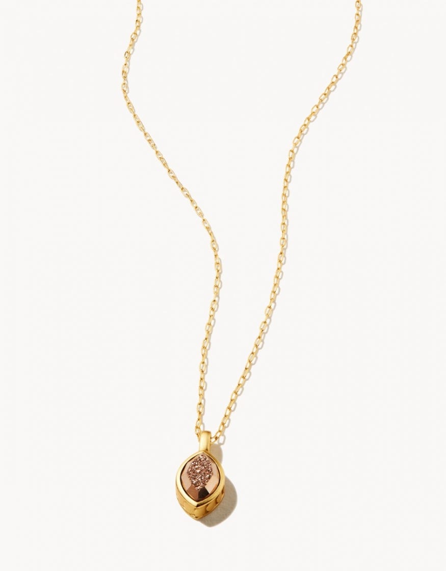 NAIA CHAMPAGNE DRUZY NECKLACE