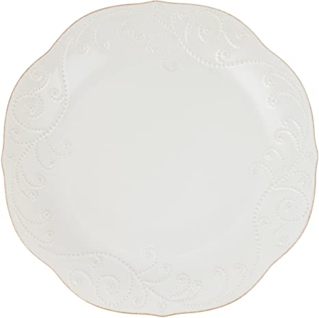 FRENCH PERLE WHITE DINNER PLATE