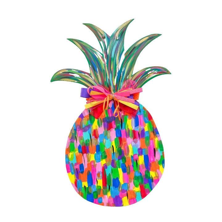 COLORFUL PINEAPPLE DOOR HANGER