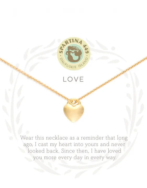 LOVE/HEART SEA LA VIE NECKLACE