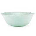 FRENCH PERLE BEAD SERVE BOWL ICE BLUE