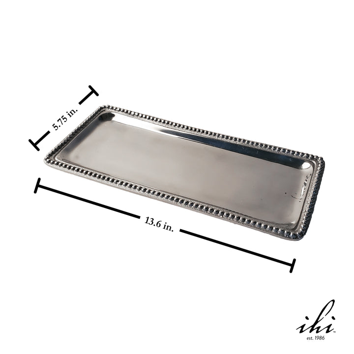 LARGE BEADED RECTANGLE TRAY