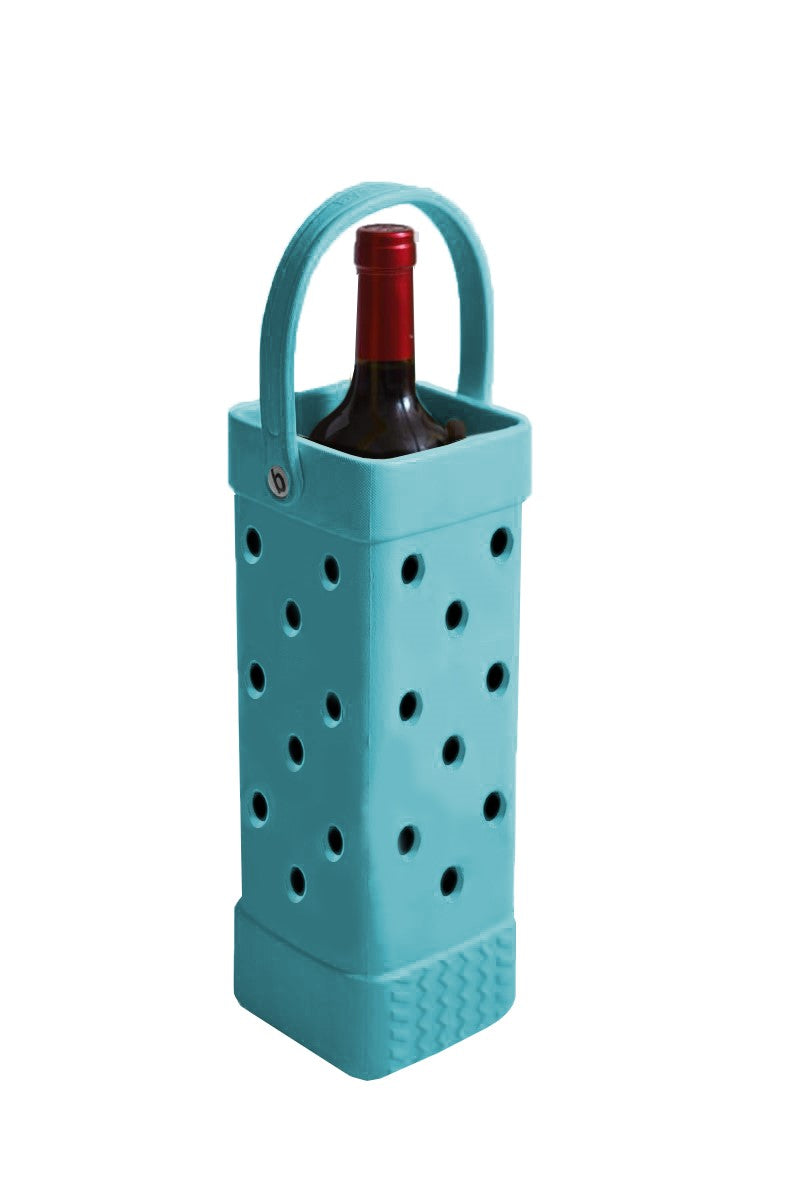 TURQUOISE BOGG WINE TOTE