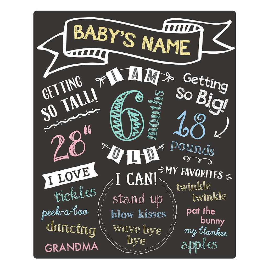 ALL ABOUT BABY MONTHLY CHALKBOARD