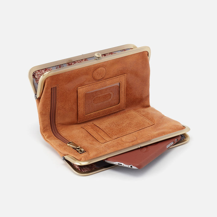 HOBO: LAUREN CLUTCH WALLET IN WHISKEY