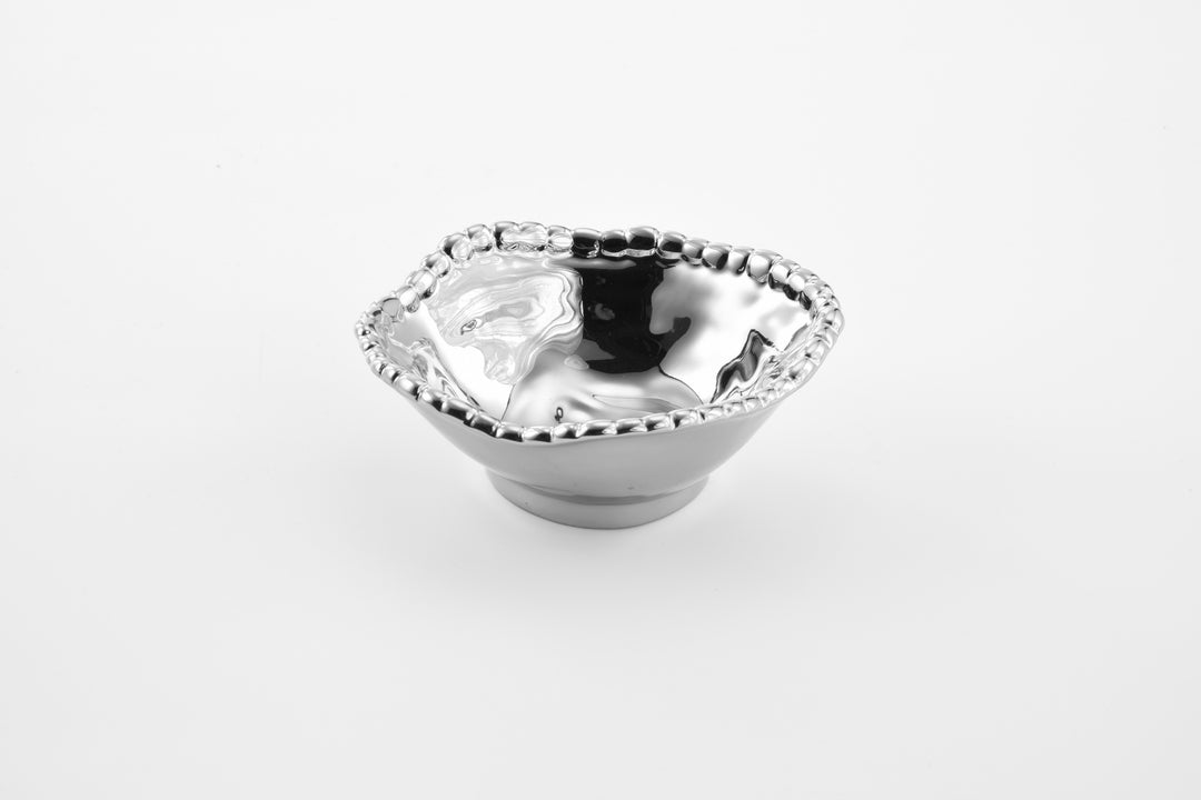 silver verona snack bowl