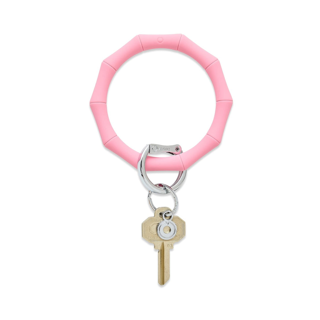 BIG O SILICONE KEY RING IN COTTON CANDY BAMBOO