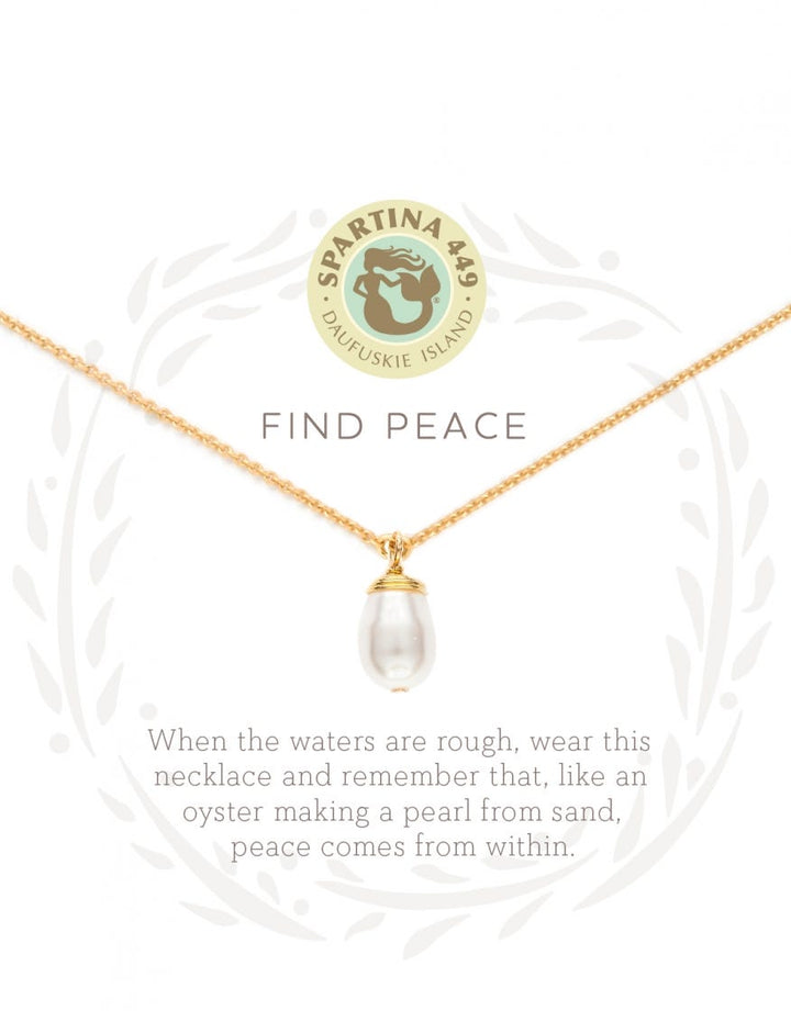 FIND PEACE SEA LA VIE NECKLACE