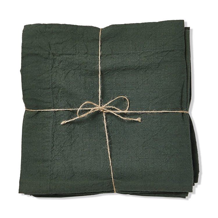 EVERYDAY SLUB NAPKIN DARK GREEN