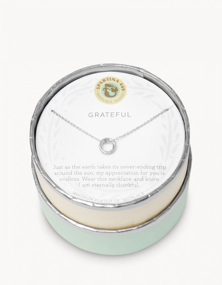 SILVER GRATEFUL SEA LA VIE NECKLACE