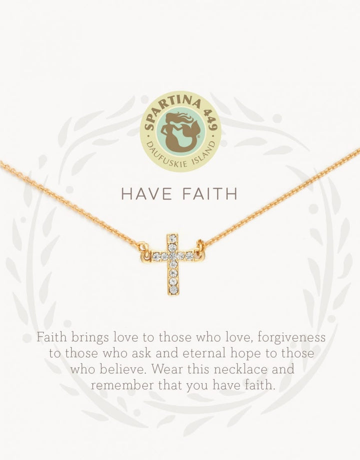 HAVE FAITH SEA LA VIE NECKLACE