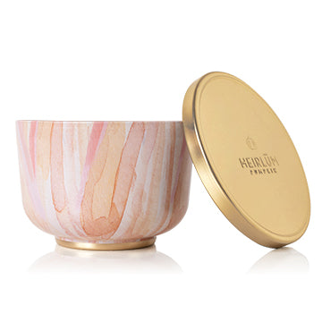 HEIRLŪM PUMPKIN POURED CANDLE TIN WITH GOLD LID