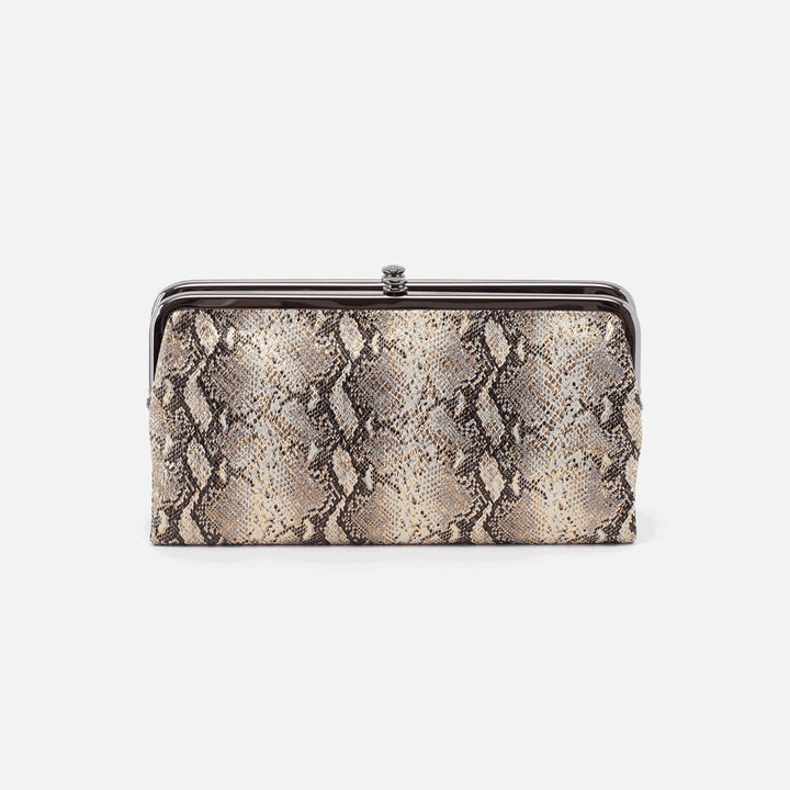 HOBO: LAUREN CLUTCH WALLET IN GLAM SNAKE