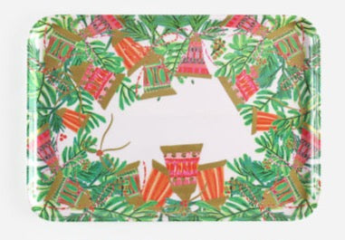 WHITE BELL SERVING TRAY