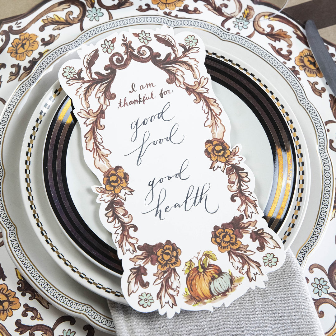 "I AM THANKFUL FOR..." TABLE ACCENT