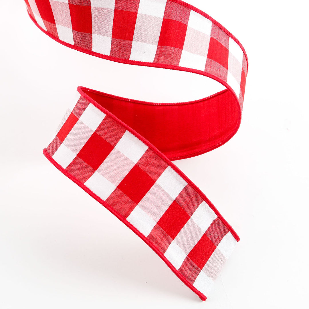RED & WHITE BUFFALO PLAID RIBBON – Walker Boutique