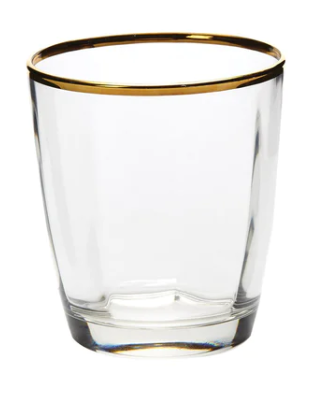 FAIL/MILLER: OPTICAL GOLD GLASSWARE