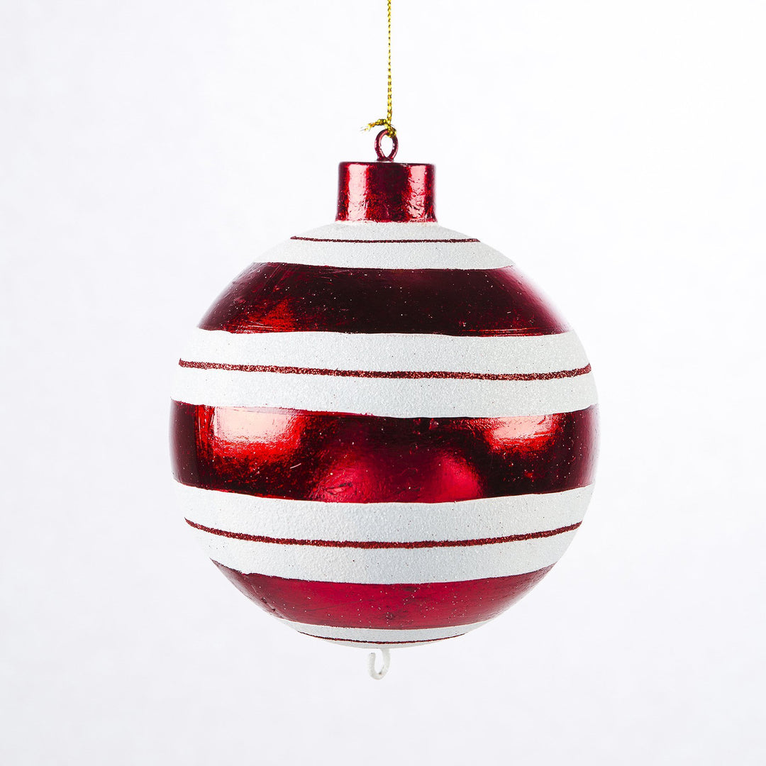 red stripe ornament
