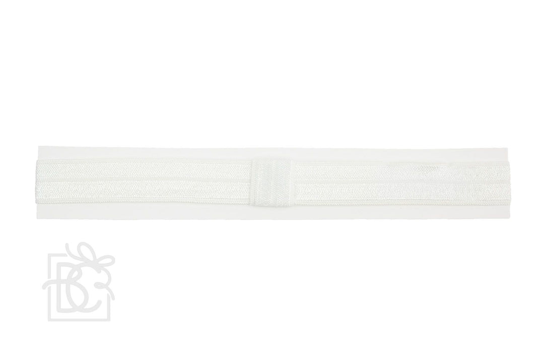 WHITE ELASTIC ADD-A-BOW HEADBAND