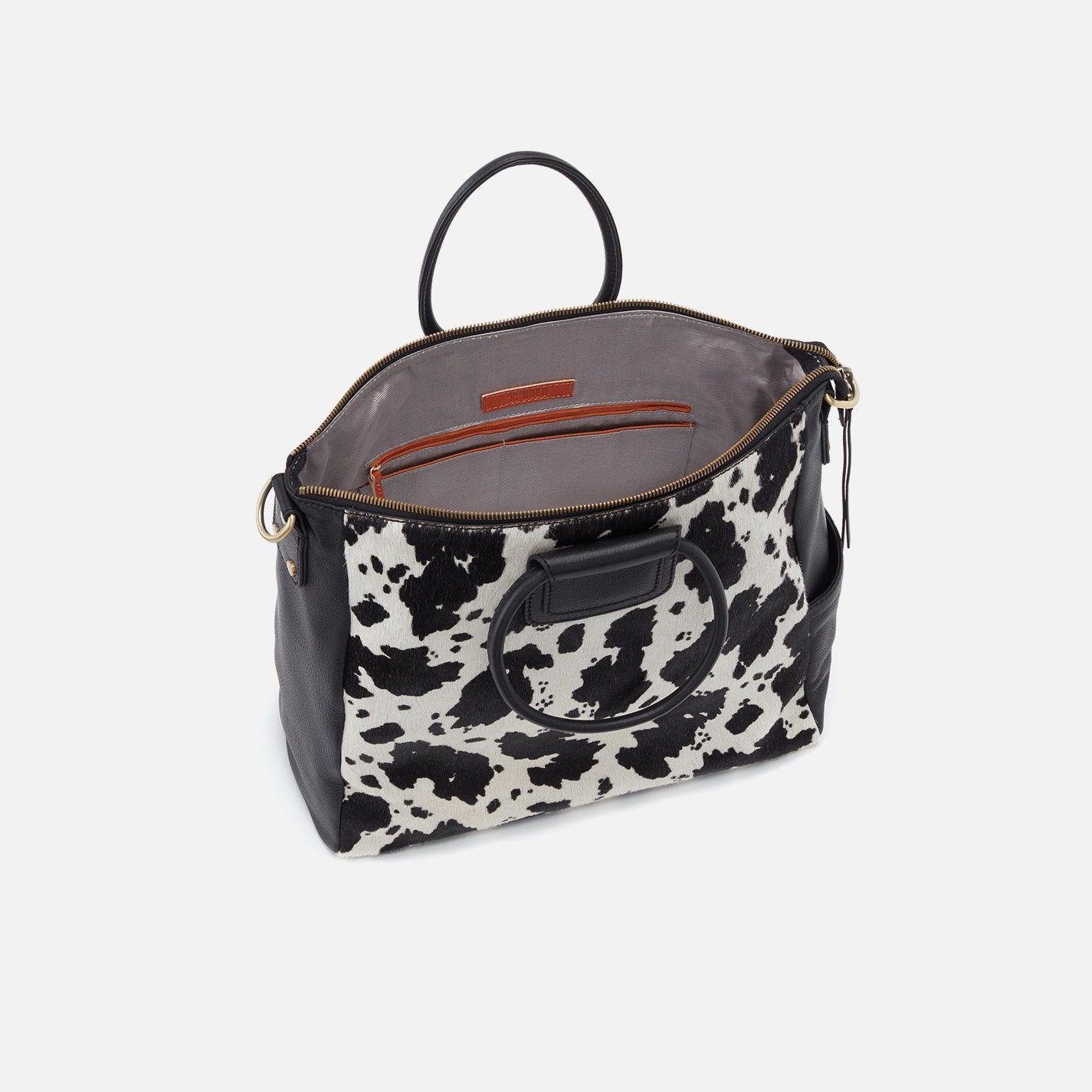 HOBO: COW PRINT SHEILA LARGE SATCHEL – Walker Boutique