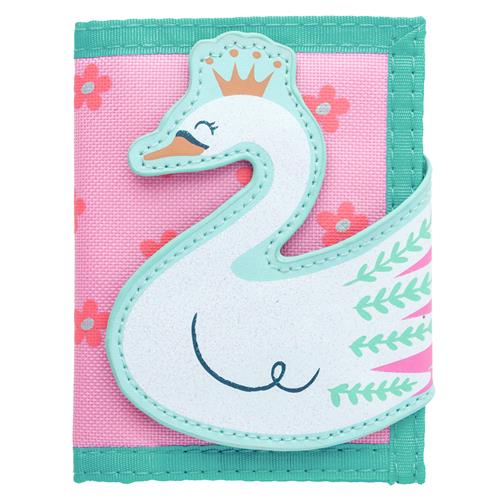 GIRLS BI-FOLD WALLET - SWAN