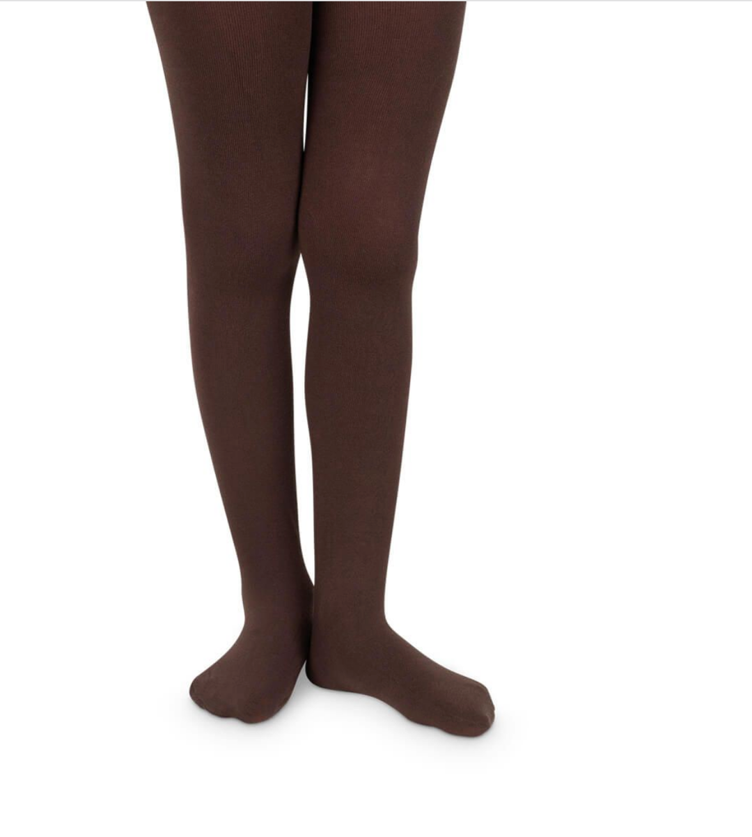 JEFFERIES FOOTED PIMA TIGHTS 1505, CHOCOLATE