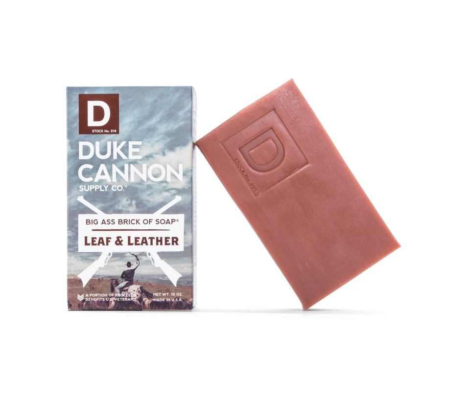 BIG ASS BRICK OF SOAP IN LEAF & LEATHER