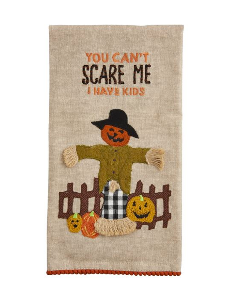 YOU CAN'T SCARE ME EMBELLISHED TOWEL