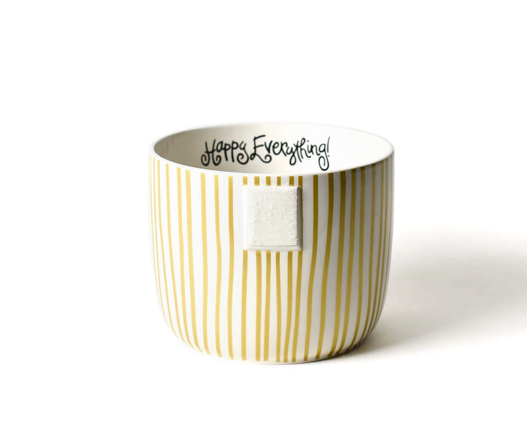 GOLD STRIPE MINI HAPPY EVERYTHING BOWL