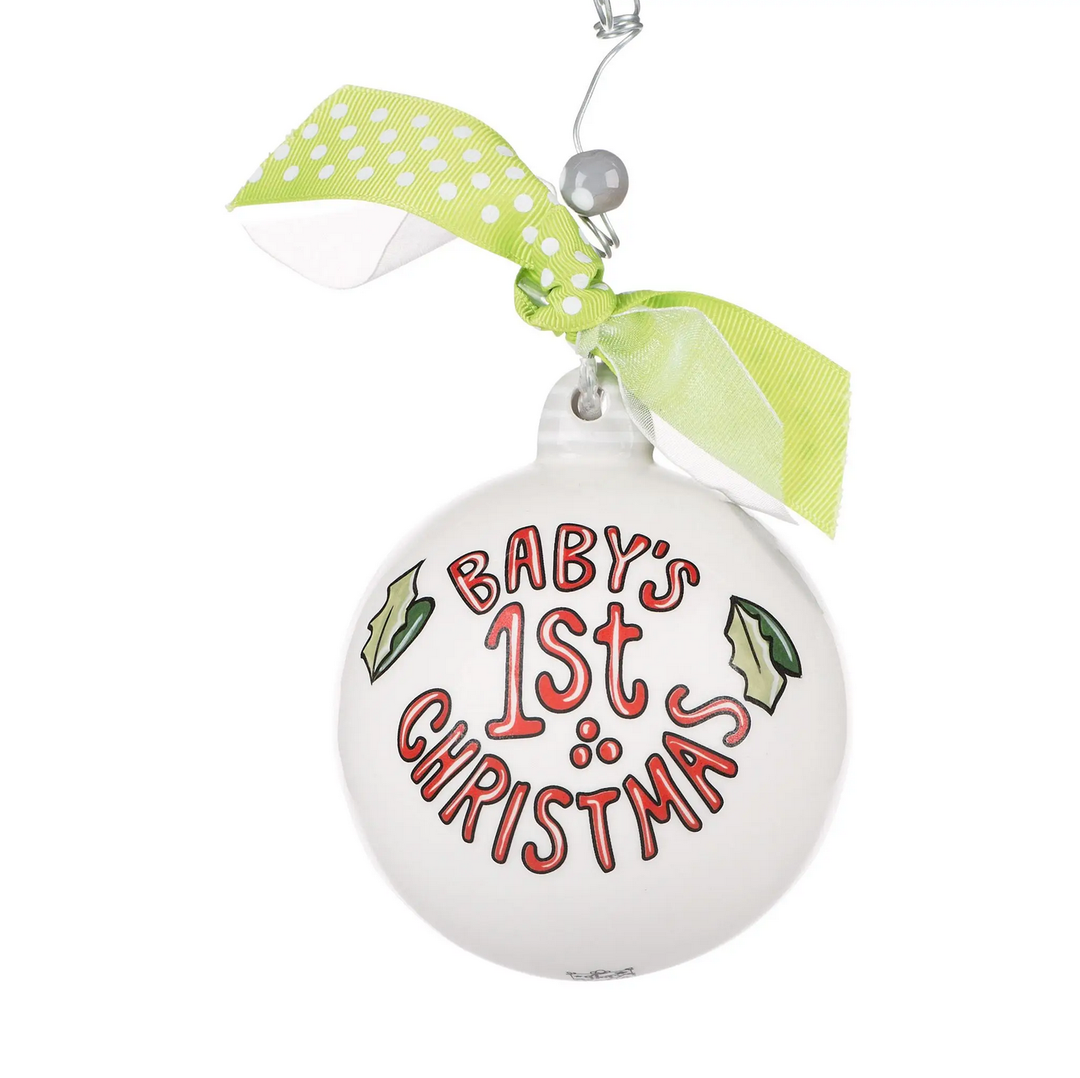 BABY'S 1ST CHRISTMAS STOCKING ORNAMENT