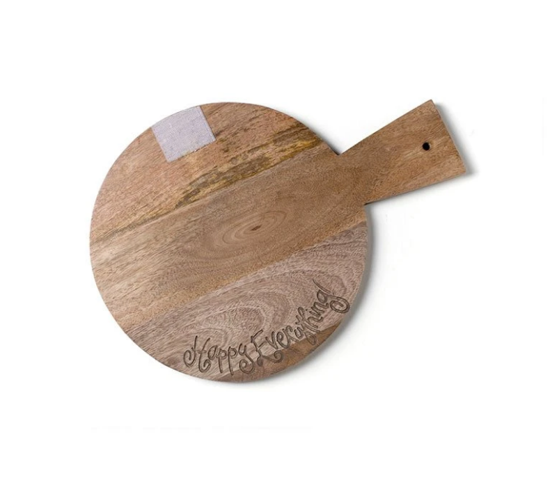 HAPPY EVERYTHING MINI WOOD 10" SERVING BOARD