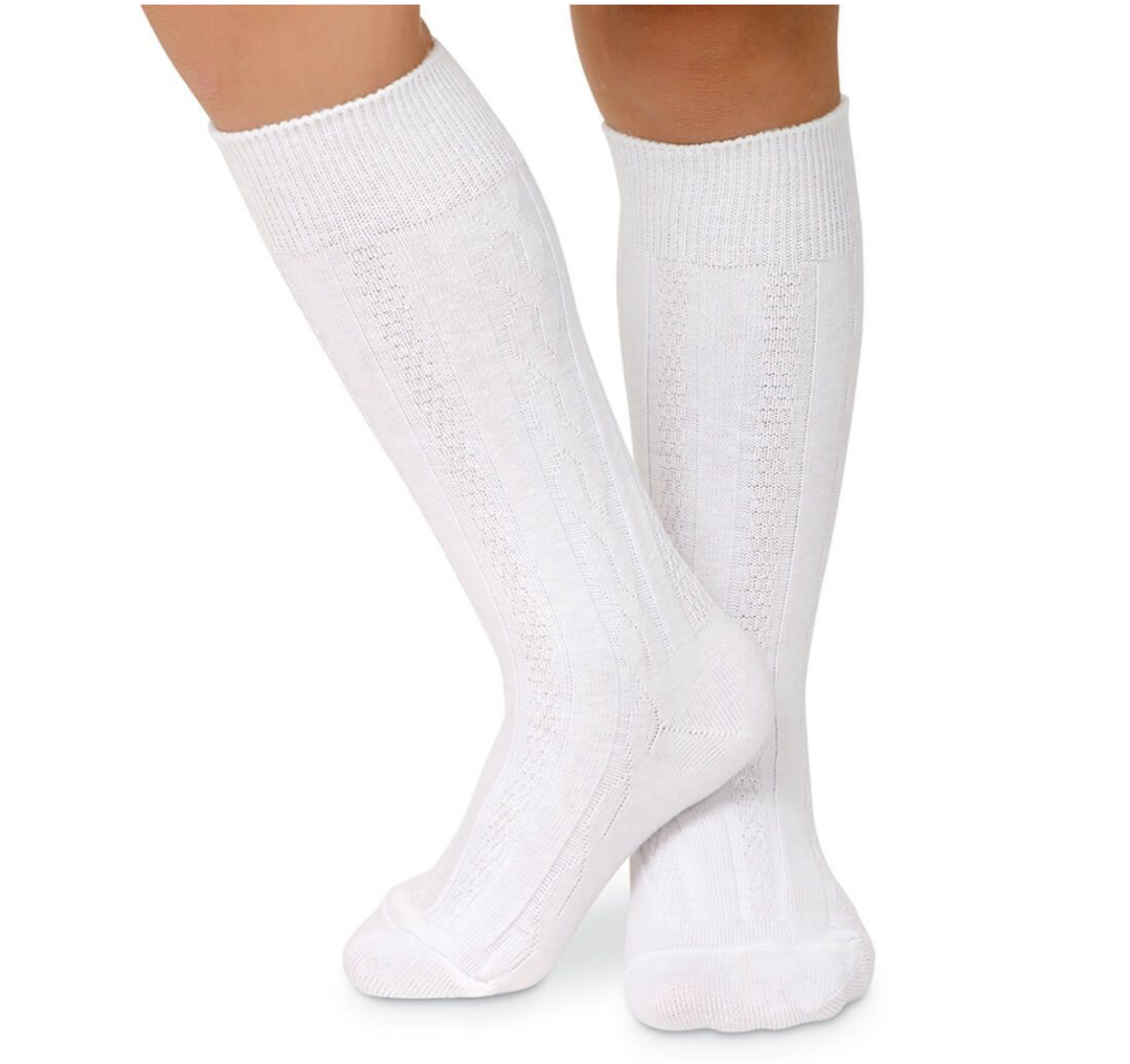 CABLE KNIT KNEE HIGH SOCKS 1625