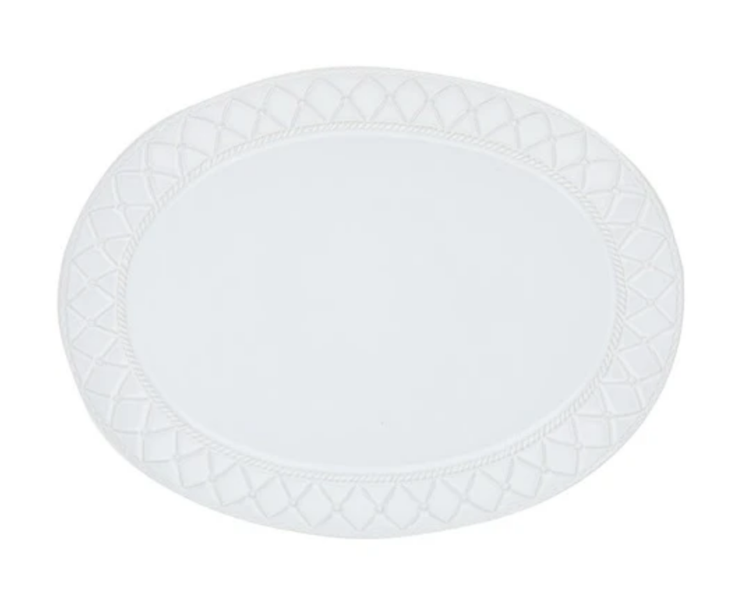 ALEGRIA SIMPLY WHITE LARGE OVAL PLATTER