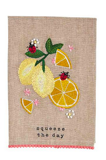 FRUIT EMBROIDERED TOWEL