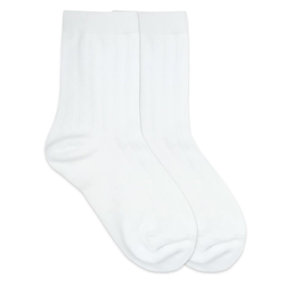 JEFFERIES RIBBED CREW SOCKS