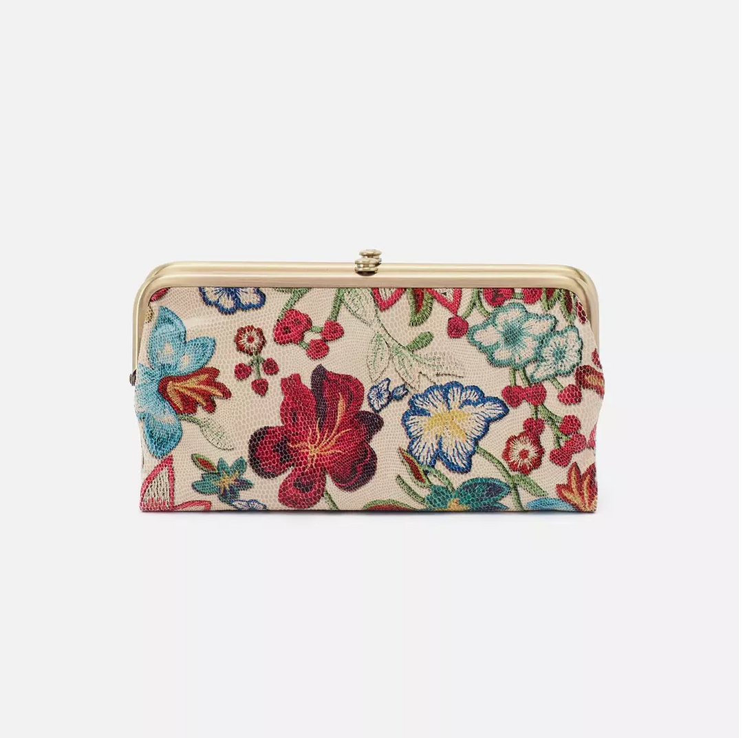 Kate Spade Long Wallet Botanical Flower Black 21