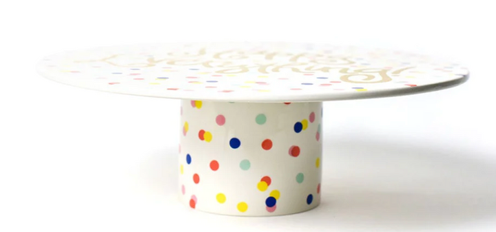 HAPPY DOT 14" HAPPY EVERYTHING CAKE STAND