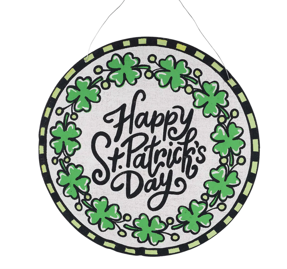 LOVE YOU HEART/ST. PATRICK'S DAY REVERSIBLE BURLEE