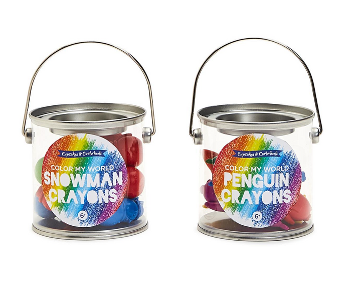 HOLIDAY EDITION CRAYONS SET IN PAINT JAR