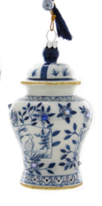 CHINOISERIE GINGER JAR ORNAMENT