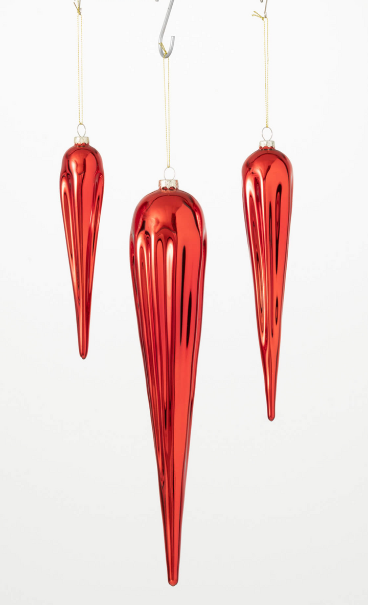 RED FINIAL ORNAMENT