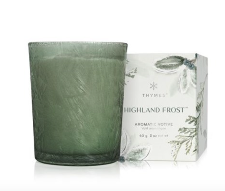 HIGHLAND FROST BOXED VOTIVE CANDLE