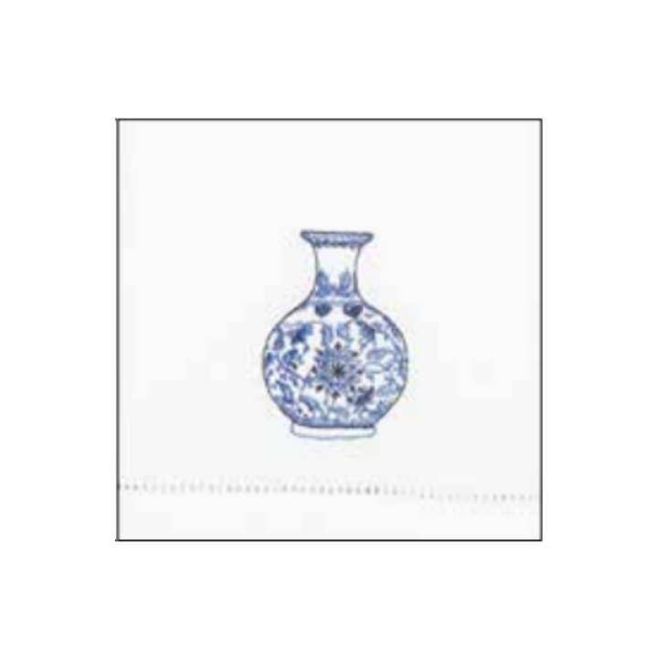 CHINOISERIE VASE GUEST TOWEL