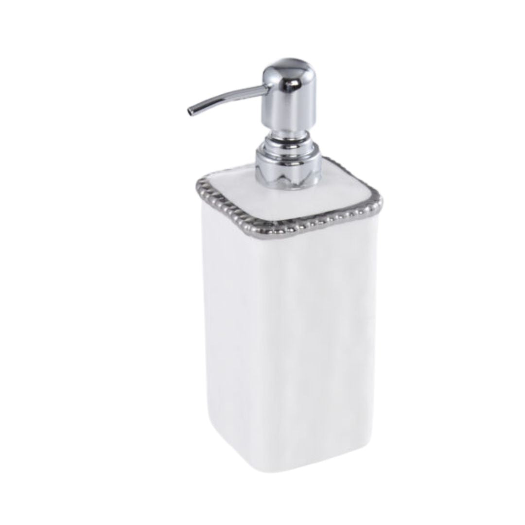 VANITY ACCESS SILVER BEADS SOAP PUMP