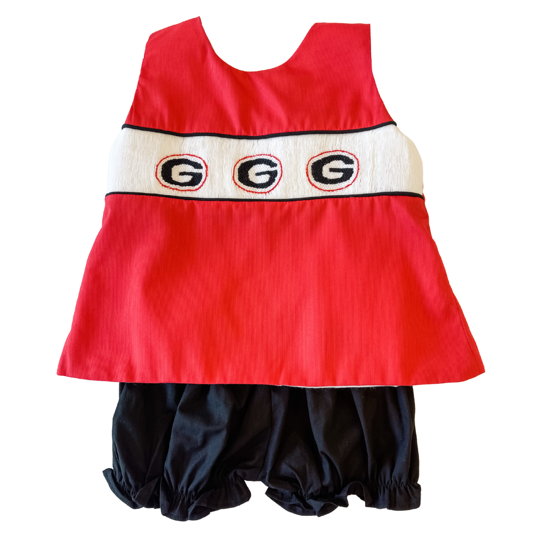 Uga hot sale smocked dress