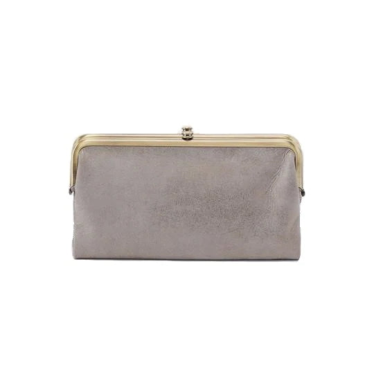 HOBO: LAUREN CLUTCH WALLET IN ASH