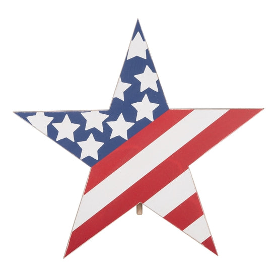 RED WHITE BLUE STAR WELCOME BOARD TOPPER
