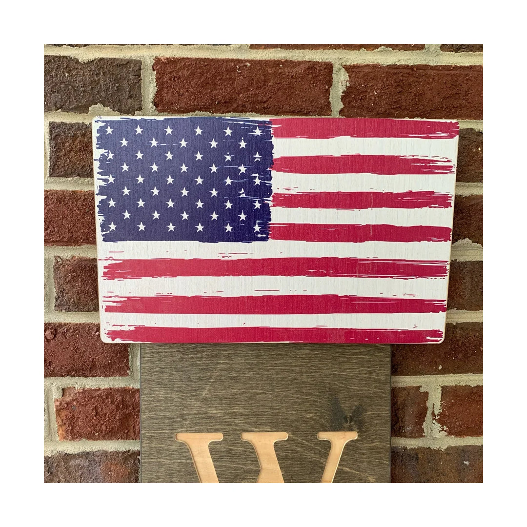 AMERICAN FLAG WELCOME TOPPER